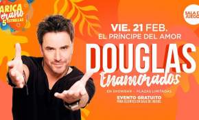 Douglas cantará sus mayores éxitos en Luckia Arica [FOTO]